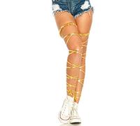 Leg Avenue Lame Garter Leg Wraps, Gold