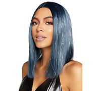 Leg Avenue Long Bob Wig with Tinsel, 300 g Blue