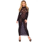 Leg Avenue Long Sleeved Long Dress UK 8 to 14