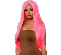 Leg Avenue Long Straight Center Part Wig, 300 g Pink