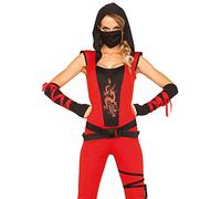Leg Avenue Ninja Assassin Costume (Small, Red/Black)