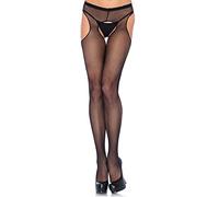 Sexy leg avenue tights with openings - Taille: Unique size, Couleur: Black