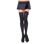 Sexy leg avenue tights large size with black lace-up - Taille: XXL /XXXL, Couleur: Black