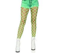 Leg Avenue Pothole net Pantyhose, O/S (Neon Green)