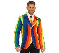 Leg Avenue Rainbow Clown Suit Men's Costumes, Large