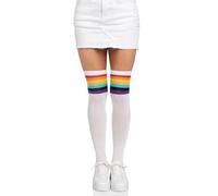 Leg Avenue Rainbow Opaque Stockings White One Size