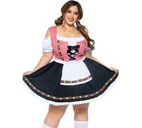 Leg Avenue Scala Women's Beer Garden Babe Adult Costumes, Multicoloured, 1X-2X, Multi-coloured, 1X-2X
