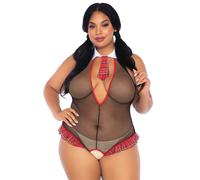 Leg Avenue School Girl Crotchless Teddy Queen