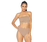 Leg Avenue Seamless Bandeau top Brief, Tan, M/L