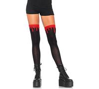 Leg Avenue Socks In Black/Blood Red Size: One Size
