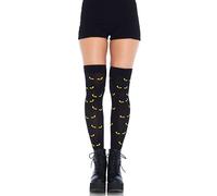 Leg Avenue Spooky Eyes Printed Thigh High, One Size
