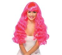 Leg Avenue Star Long Wavy Wig, Neon Pink