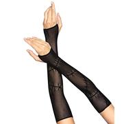 Leg Avenue 2676 00122 Stitched Up Fishnet Arm Warmers Costume Outfit, Women, Black, One Size