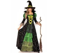 Leg Avenue Storybook Witch Costume (S/M, Black/Green)