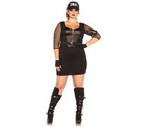 Leg Avenue Swat Officer Costume (Size 1X - 2X, Black)