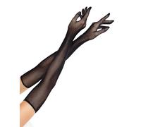 Leg Avenue Women’s Opera Length Fishnet Gloves, Black, One Size