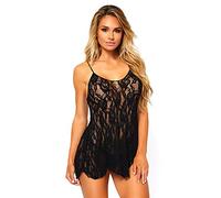 Lace Chemise Dress Vest Matching G-String Leg Avenue Women's Lingerie 8717 Sexy