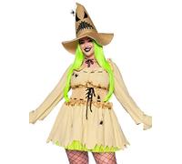 Leg Avenue Women's 3 Pc Bugged Out Baddie Costume with Dress, Choker, Hat