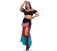 Leg Avenue Women's 3 Pc Crystal Ball Beauty Fortune Teller Costume, Multi, Medium