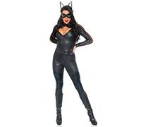 Leg Avenue Women's 4pc.wicked Kitty,zip Up Catsuit,belt,eye Mask,ear Headband Adult Sized Costumes