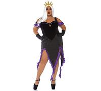 Leg Avenue Women's Sultry Sea Witch Adult Costumes, Black, Purple, 1X-2X(UK 18-22)
