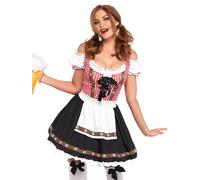 Leg Avenue Women's Beer Garden Babe Oktoberfest Costume, Multi, 3X / 4X