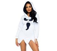 Leg Avenue womens Casual Halloween Ghost and Alien Fleece Hoodie Dress Costume