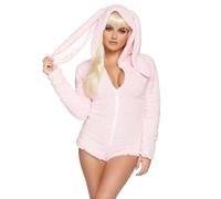 Leg Avenue Women's Cuddle Bunny Costumes, Pink, S