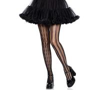 Leg Avenue Women's Harlequin Net Tights Costume Hosiery, 20 den, Black, One Size