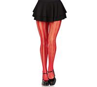 Leg Avenue Women's Harlequin Net Tights Costume Hosiery, Red, One Size