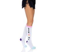 Leg Avenue Women's Knee High Casual Party Socks, Purple/Pink, One Size