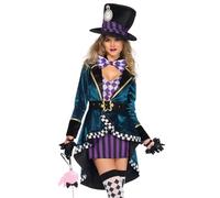 Leg Avenue Women's Costume Delightful Mad Hatter - Plus Size - XL/XXL