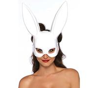 Leg Avenue Women's Masquerade Rabbit Mask, White, One Size