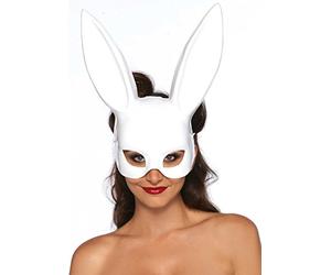 Leg Avenue Women's Masquerade Rabbit Mask, White, One Size