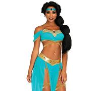 Leg Avenue Women's Oasis Arabian Princess Costume, Blue, XS