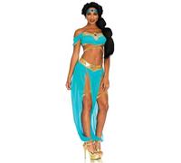 Leg Avenue Women's Oasis Arabian Princess Costume, Blue, XS