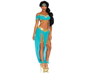 Leg Avenue Women's Oasis Arabian Princess Costume, Blue, XXS