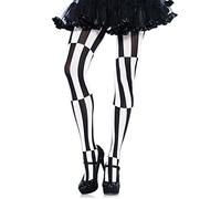 Leg Avenue Women's Optical Illusion Tights Hosiery, Black, One Size UK