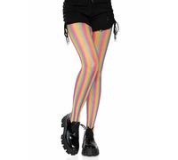 Leg Avenue, Women's Rainbow Fishnet Pantyhose, One Size, Multicolour