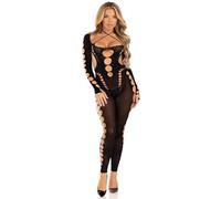 Leg Avenue Women's Seamless footless bodystocking, O/S (Black)