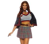 Leg Avenue Women's Spellbinding School Girl Adult Costumes, Multicolor, Medium 10-12