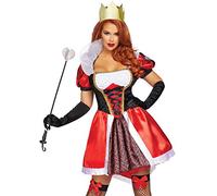 Leg Avenue Wonderland Queen, Medium, Red, Black, 0.3 kg