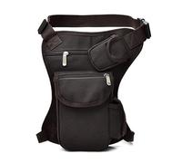 Leg Bag,Drop Leg Bag Men's Canvas Drop Waist Bag Leg Bag Men's Belt Bicycle and Motorcycle Money Belt Fanny Packing Work(Coffee)