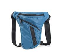 Leg Bag,Drop Leg Bag Men's Thigh Velvet Bag Drop Bag Motorcycle Cycling Shoulder Multi-Function Bag Crossbody Bag Nylon Men's Hip Cradle Waist Bag(Sky Blue Nylon)