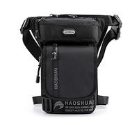 Leg Bag,Drop Leg Bag Waterproof Nylon Drop Leg Bag Men's Thigh Hip Bum Bltleg Fanny Pack Waist Travel Riding Motorcycle Crossbody Bag(Black)