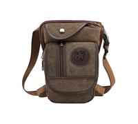 Leg Bag Men Drop Leg Bag Fanny Pack Motorcycle Riding Casual Shoulder Cross Body Thigh Male Hip Belt Waist Bags Motorbike Leg Bag(Brown)