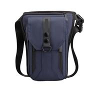Leg Bag Men Outdoor Cycling Leg Waist Bag Versatile Sports Hip Sack Belt Nylon Fanny Pack Male Solid Sling Waterproof Shoulder Bag(Dark Blue)