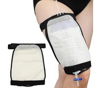 Leg Bag Mesh Holder with Bag for Urine Collection Bag Nephrostomy Foley Urinary Catheter Stabilising Device Suprapubic Drainage Cathete Kidney Failure Supplies Wheelchairs Men Women Pack of 1