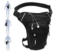 Leg Bag Motorcycle for Men Women Sport Thigh Bag with Carabiner for Hiking Campings Climbing Riding Cycling