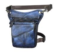 Leg Bag Real Leather Men Multifunction Design Casual Sling Shoulder Messenger Bag Travel Waist Belt Pack Drop Leg Bag(Color11)